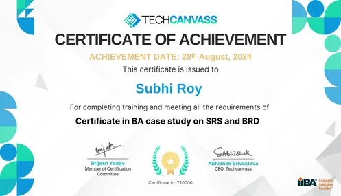SRS-and-BRD-Certificate