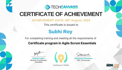 Agile-certificate
